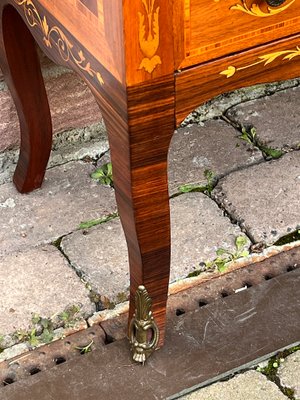 Antique Wood 3 Drawer Inlaid Chest of Drawers, 1960s for sale at