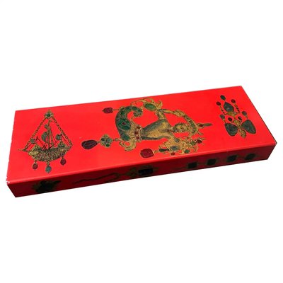 Wood and Metal Jewelry Box by Galbiati Milano in the style of Fornasetti,  1960s for sale at Pamono