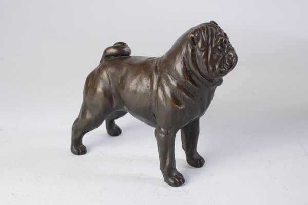Bulldog Figurine in Metal for sale at Pamono