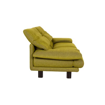 B&b Italia Alanda Fabric Three Seater Green Sofa by Paolo B&b Italia Alanda Fabric Three Seater Green Sofa by Paolo