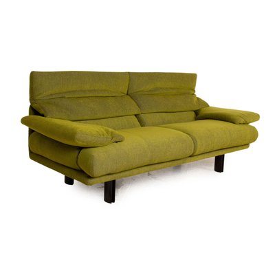 B&b Italia Alanda Fabric Three Seater Green Sofa by Paolo