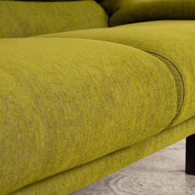 B&b Italia Alanda Fabric Three Seater Green Sofa by Paolo B&b Italia Alanda Fabric Three Seater Green Sofa by Paolo