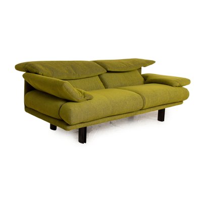 B&b Italia Alanda Fabric Three Seater Green Sofa by Paolo Piva for