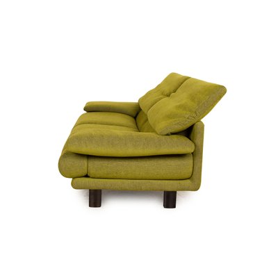 B&b Italia Alanda Fabric Three Seater Green Sofa by Paolo B&b Italia Alanda Fabric Three Seater Green Sofa by Paolo