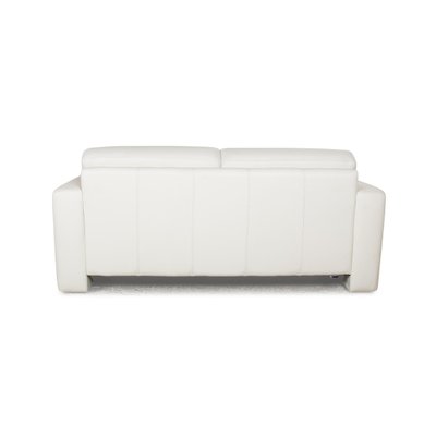 White leather two seater sofa new arrivals