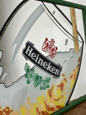 Vintage Heineken Lightbox Advertising Mirror for sale at Pamono