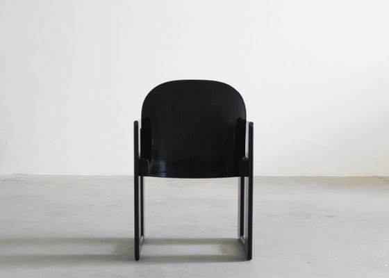 Black Dialogo Dining Chairs by Tobia & Afra Scarpa for B&b Italia