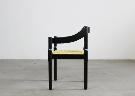 Black Carimate Chairs by Vico Magistretti for Cassina, 1960s, Set of 12