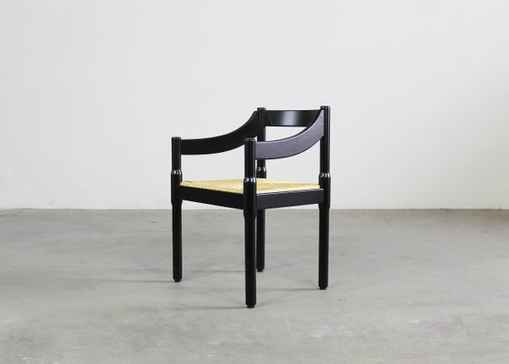 Black Carimate Chairs by Vico Magistretti for Cassina, 1960s, Set
