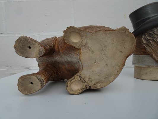 Large Tobacco Jar in Terracotta from Bernard Bloch for sale at Pamono