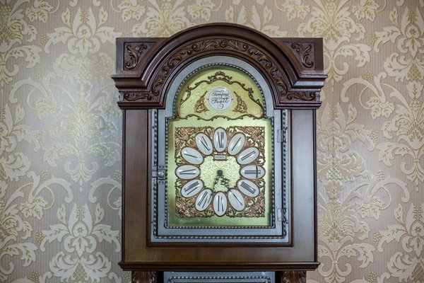 Reloj de pie Tempus Fugit vintage con campana, 1985 en venta en Pamono