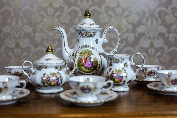 Service à Café Complet Limoges – Porcelaine Blanche – Très Bon état