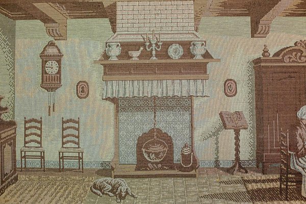 Vintage Textile Tapestry, 1940 for sale at Pamono