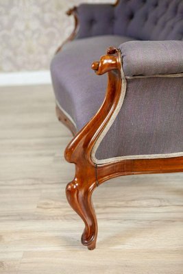 Divano rococò in noce, 1860 in vendita su Pamono