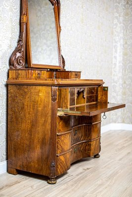 Antique Two-Part Dresser with Mirror, 1890s for sale at Pamono