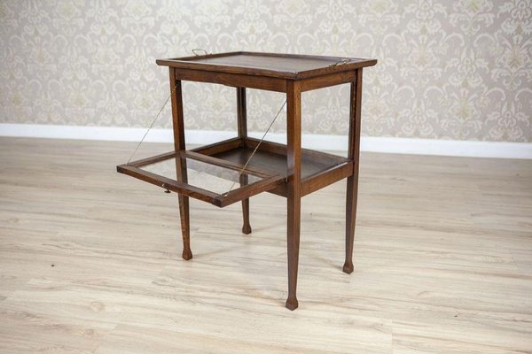 Early 20th Century Oak Tea Cabinet with Tray, 1950s for sale at Pamono