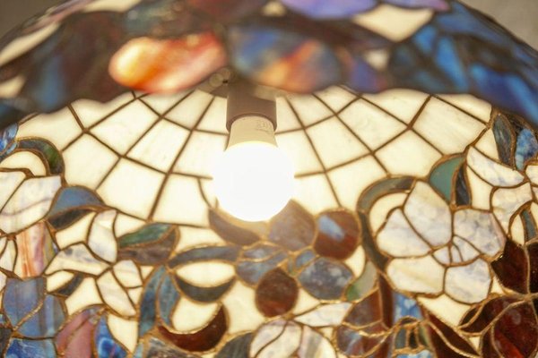 20th-Century Hanging Lamp with Multicolored Shade in the style of