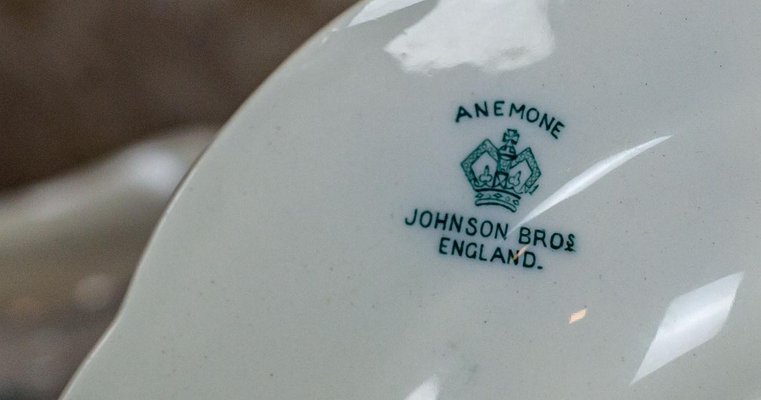 20th Century Anemone Porcelain Set by Johnson Brothers, 1930s, Set