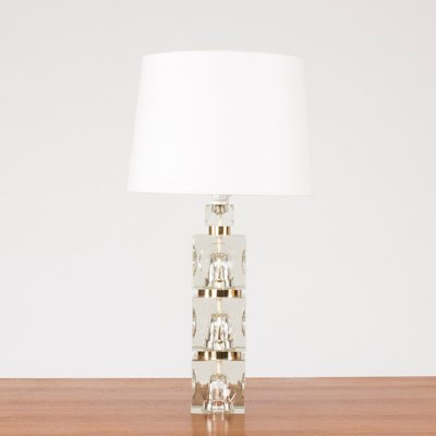 glass base table lamp