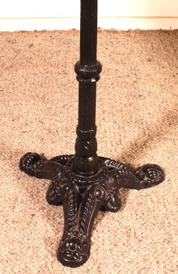 Round Bistro Table with Marble Top for sale at Pamono