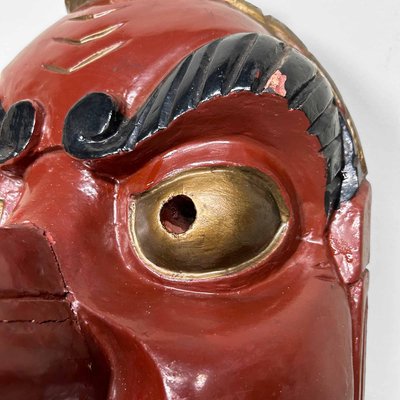 Traditional Wooden Tengu Mask, 1920s for sale at Pamono