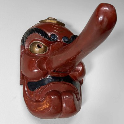 Traditional Wooden Tengu Mask, 1920s for sale at Pamono