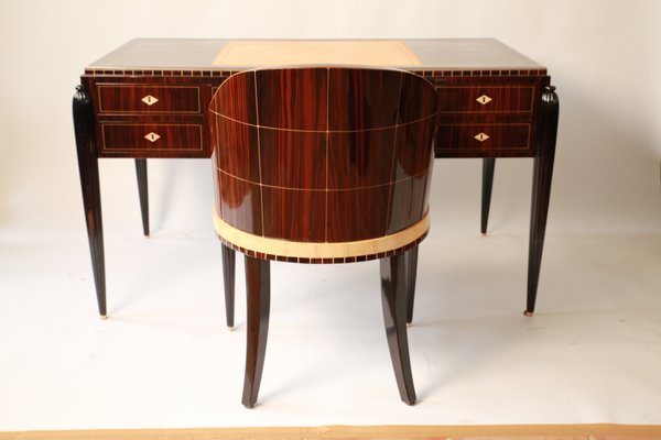 Art Deco Desk Chair Ensemble 1920s For Sale At Pamono