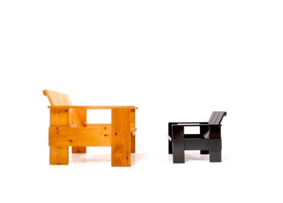 Vintage Crate Children's Chair by Gerrit Rietveld for Rietveld