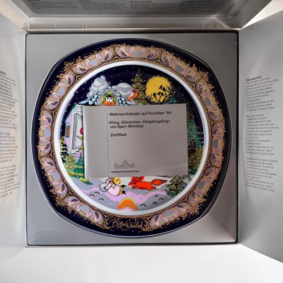 Christmas Carols on Porcelain by Björn Wiinblad for Rosenthal