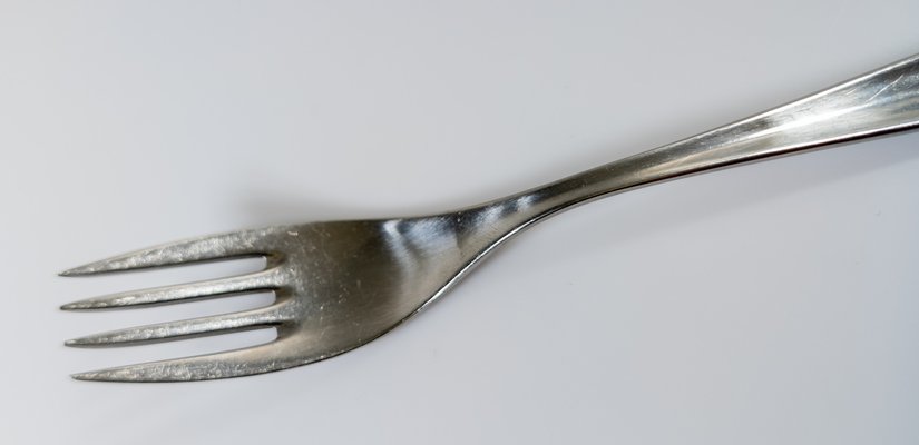 Mid-Century Cromargan Flatware Service for 8 with Atlanta Mid-Century Cromargan Flatware Service for 8 with Atlanta