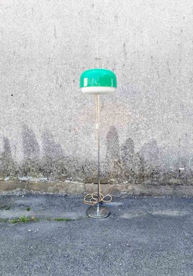 Mid-Century Green Medusa Floor Lamp by Luigi Massoni for Guzzini