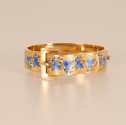 Bracciale in pelle con fiori • Bracciale in pelle lavorata • Fiori e cristalli • Bracciale festival • Bracciale floreale • Bracciale fiore rosso - Italia