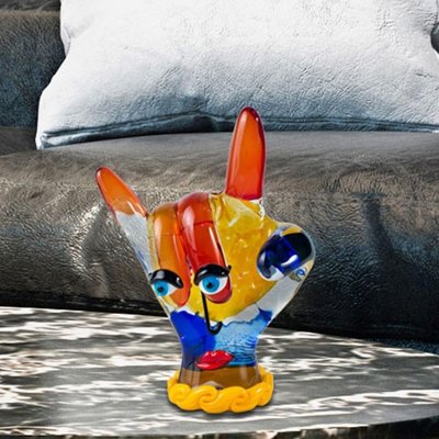 thumbnail image 2 of Handcrafted Murano Glass Crocodile Figurine – Original Italian Art Glass, Green 2 of 5