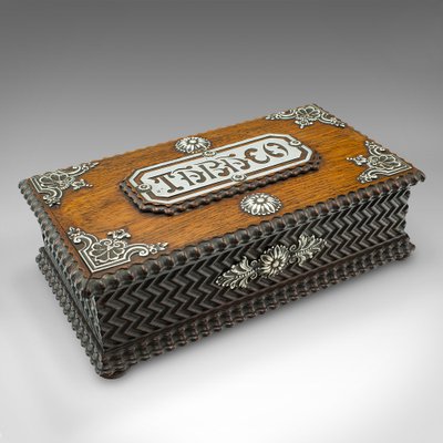 Late 19th Century Rosewood Tobacco Box Late 19th Century Rosewood Tobacco Box