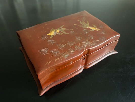Lacquer Box by Nguyen Thành Lê, 1950s for sale at Pamono
