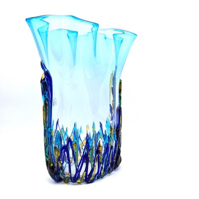Hellblaue Vase von YourMurano bei Pamono kaufen