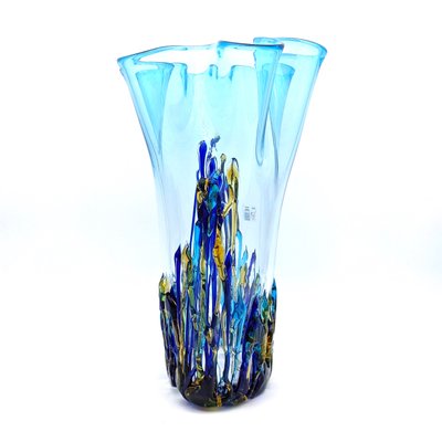 Hellblaue Vase von YourMurano bei Pamono kaufen