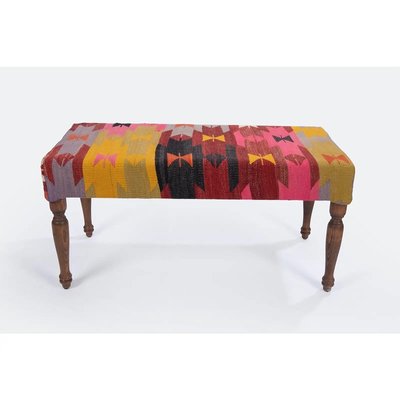 Kilim upholstered bench discount