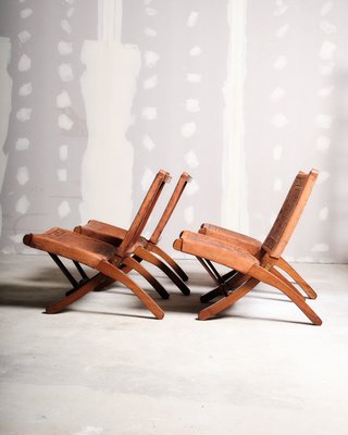 Folding Chairs by Angel Pazmino, 1960s, Set of 4 for sale at Pamono