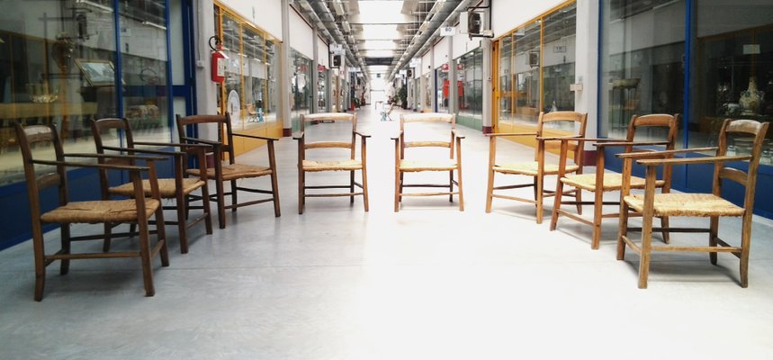 Vintage Italian Armchairs 1920s Set Of 8