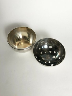 Vase Mars Sculptural Moderniste en Plaqué Argent par Gio Ponti