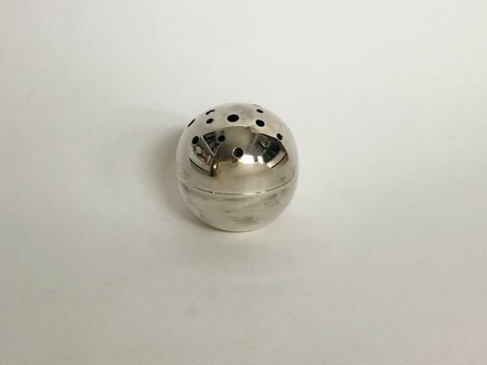 Vase Mars Sculptural Moderniste en Plaqué Argent par Gio Ponti