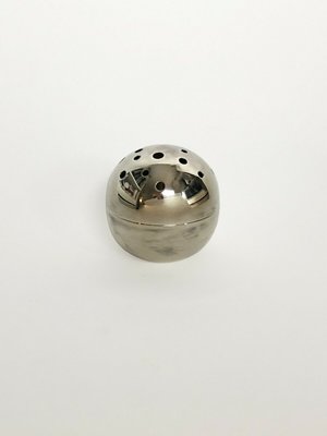 Vase Mars Sculptural Moderniste en Plaqué Argent par Gio Ponti