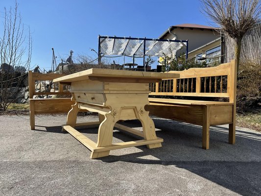 Farmhouse Corner Benches Set of 2 for sale at Pamono