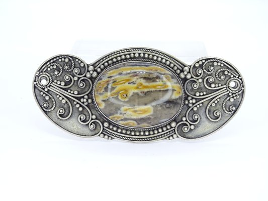 Ancienne Broche Vintage En Argent Massif – Bijou De Collection – Bon état