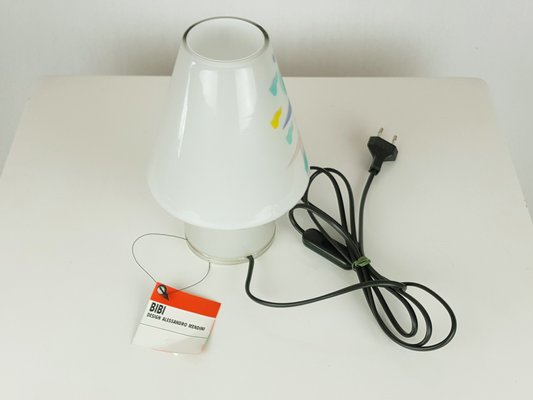 Light Gray Glass Bibi Table Lamp by Alessandro Mendini for Light Gray Glass Bibi Table Lamp by Alessandro Mendini for