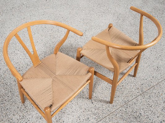 椅子 Carl Hansen &Son Hans J. Wagner 1960s Set of Six Hans Wegner for Carl Hansen & Son Wishbone Dining