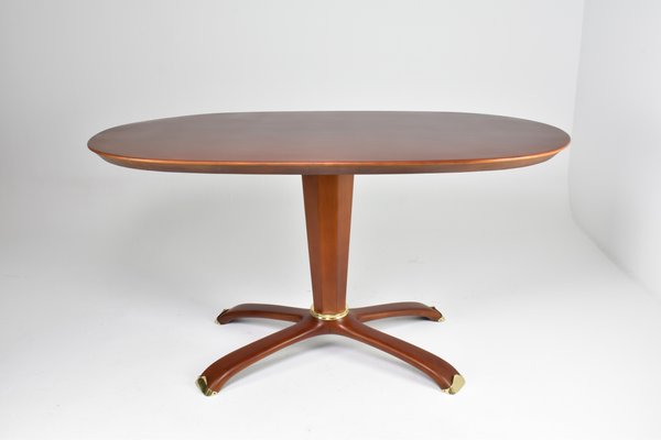 Fruitwood Table Attributed to Osvaldo Borsani Fruitwood Table Attributed to Osvaldo Borsani