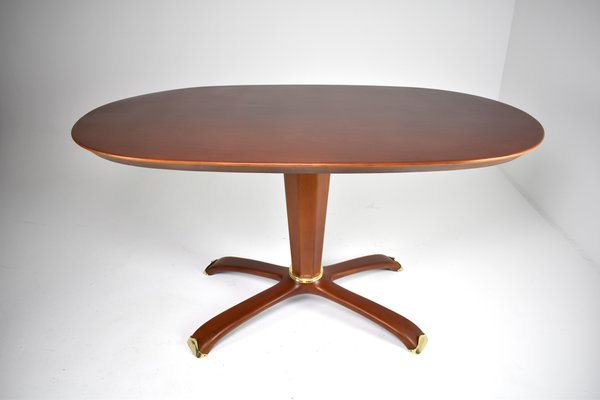 Fruitwood Table Attributed to Osvaldo Borsani Fruitwood Table Attributed to Osvaldo Borsani