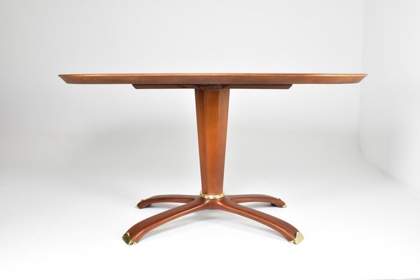 Fruitwood Table Attributed to Osvaldo Borsani Fruitwood Table Attributed to Osvaldo Borsani